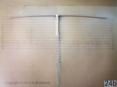Tillering a longbow
