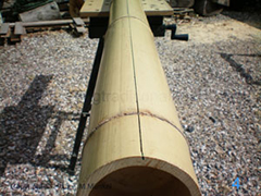 Making the bamboo back laminate