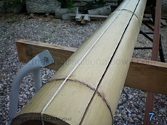 Cutting the bamboo laminate for the longbow