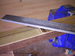 Removing the rind and shaping the bow