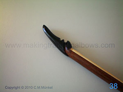 Longbow horn nocks